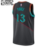 Maillot NBA Washington Wizards Poole Jordan Nike 2023-24 City Edition Noir Swingman - Enfant